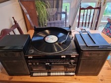 Sanyo DCX W10 Stereo Twin Cassette Midi System With Turntable Tested Working 