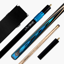 Baize Master BLACKLINE CLASSIC 2 Piece Snooker Pool Cue and Case Set 9.5mm Tip
