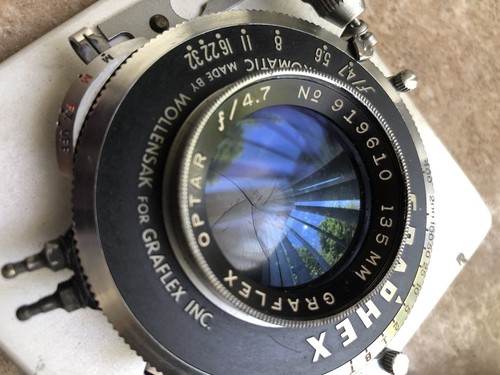 Graflex optar 135mm lens - optar,
