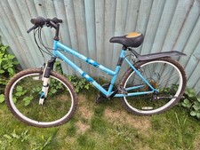 female mountain bike blue