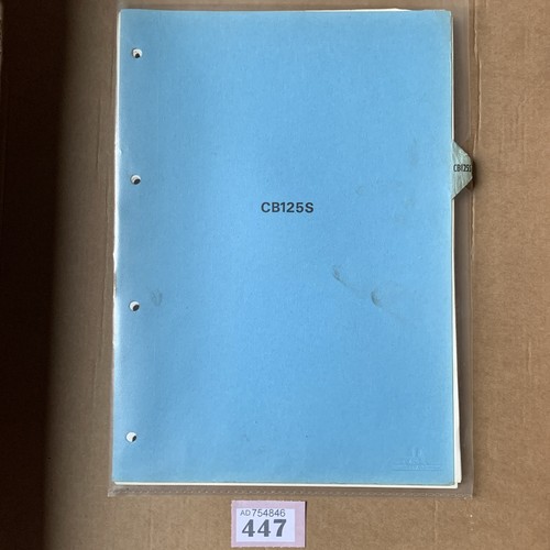 Honda cb125s set manual pdi - cb125s,