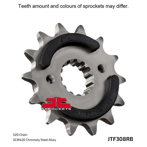 15t front rubber sprocket - jt,