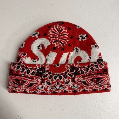 Supreme beanie hat red - supreme,