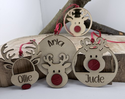 Wooden reindeer christmas - wooden,