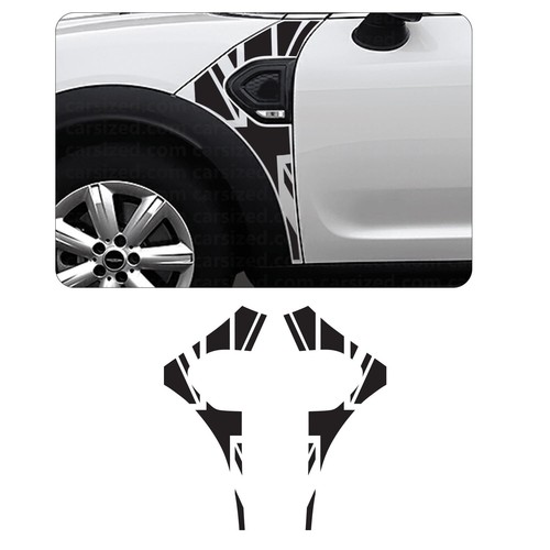 Union jack side wing decal - side, air