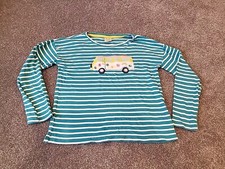 Girls Frugi Camper Van Top VW Bay Window Style Organic Cotton 10-11 Years