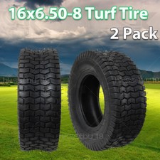 2x 16x6.50-8 Lawnmower Tyre