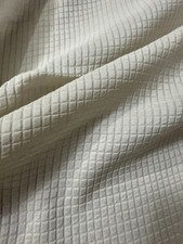 SILK BLEND 50% Silk 50% Cotton| 2m Long 45” White Luxury Upholstery /Bedding-21A