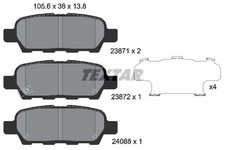 Rear Brake Pad Set Fits