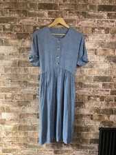 Next Blue Patterned Midi Dress