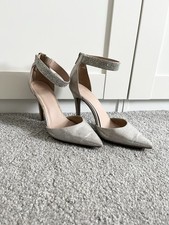 New Look Silver Pointed Heels