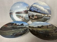 Davenport Memories in Motion 4 x fine porcelain Train Plates by Barry Freeman
