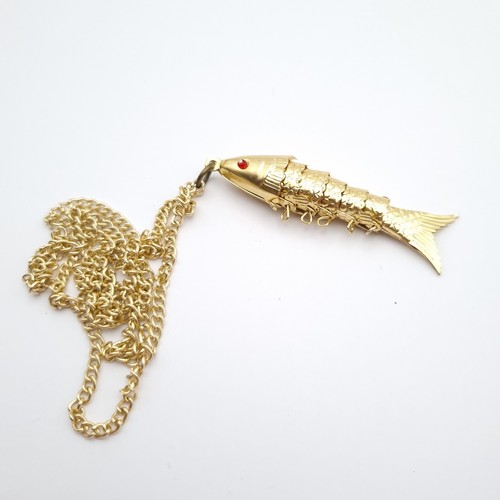 Articulated fish pendant - articulated,
