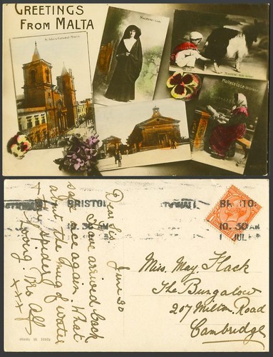 Malta old postcard maltese - old,