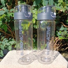 2 Bottles Breville VBL246 Blend Active Blender Drinks Smoothie Flasks and Lids