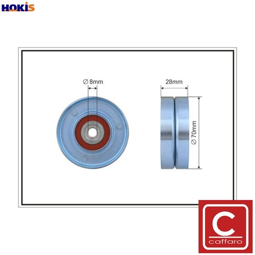 Deflectionguide pulley vribbed - deflectionguide,