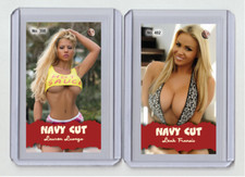 Leah Francis rare MH Navy Cut #'d x/3 Tobacco card no. 402