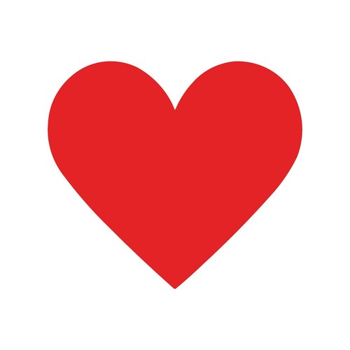Heart shape vinyl decal love - decal,