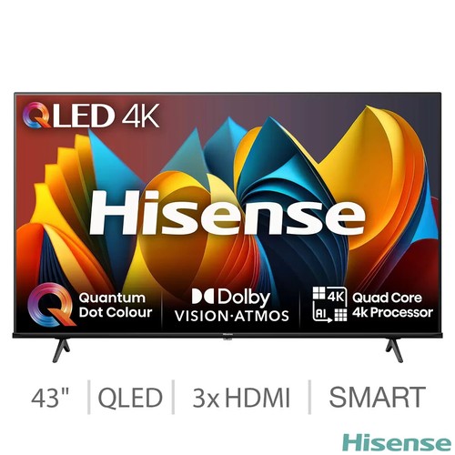 Hisense 43e7nqtuk inch qled - 43e7nqtuk,