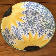 1 Vintage Poole Pottery Vincent Sunflower 27cm Dinner Plate