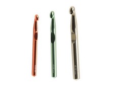 Large Aluminum Crochet Hooks - 10mm, 12mm, 15mm - Set Of 3