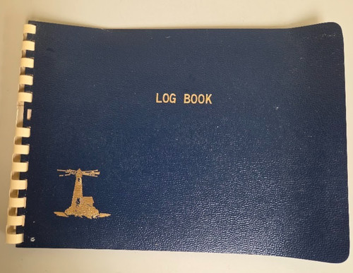 Lighthouse boat log - lighthouse, blue