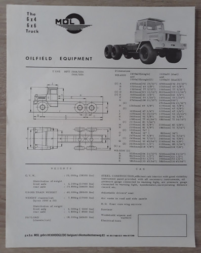 Mol hft 2664 6x4 - &, 2666/6x6
