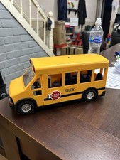 Playmobil American Yellow School Bus 5940 Tested & Working Flashing Lights