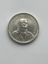 Silver Coin Swiss 5 Francs Silver Coin 1966