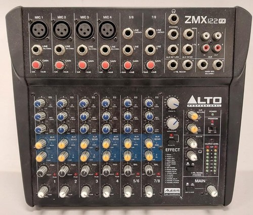 Alto zmx122fx channel audio - alto,