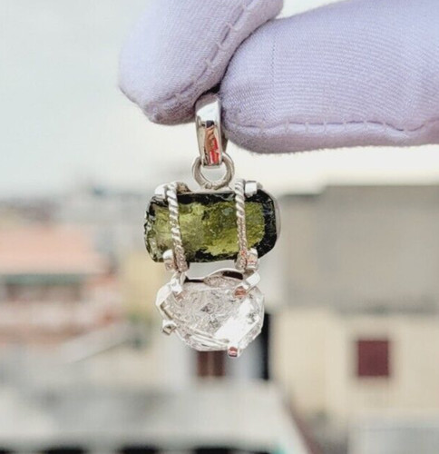 Genuine moldavite herkimer - moldavite,
