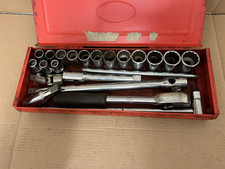 vintage Britool 22pce Socket Set – ½″ Drive /metric made in England