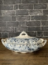 Antique Blue White Floral