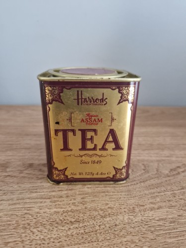 Harrods assam tea tin - tea,