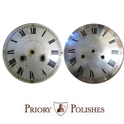 Antique clock dial silvering - antique,