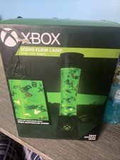 Stunning Xbox Flow Icon Lava Lamp Liquid Glitter Filled 33cm Night Light Lamp