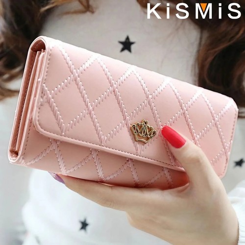 Ladies leather wallet long - ladies,