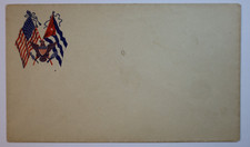 SPANISH AMERICAN WAR Flags US & Cuban Eagle 1898 Unposted Cover