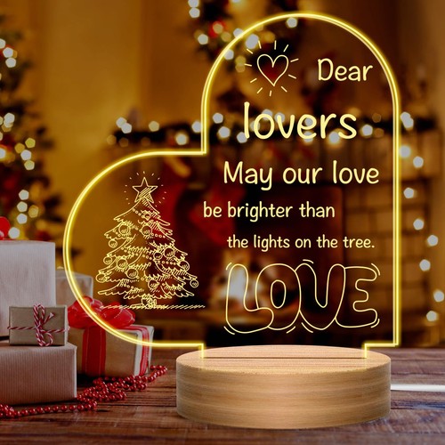 Acrylic engraved night light - acrylic,