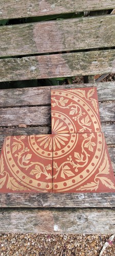 Set minton encaustic tile - minton,