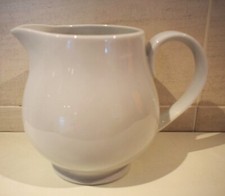 White Ceramic Waterside Fine China Large Milk Jug 1 Pint  / 600 Ml