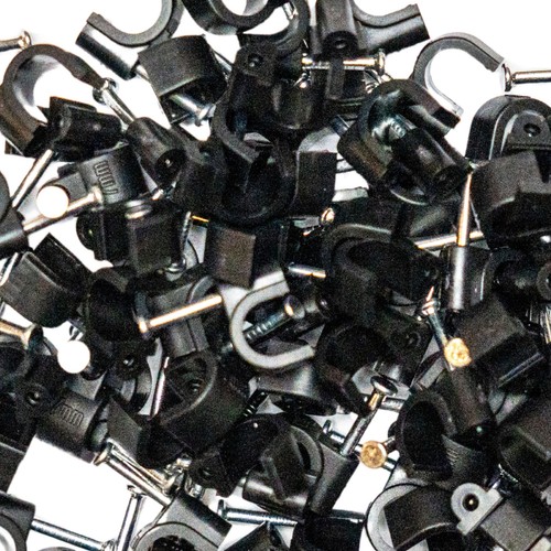 Round cable clips 6mm - cable, 6mm-7mm