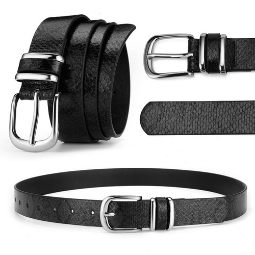 Snake print belt - print,