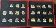 Spurs 23x Danbury Mint Badges Victory Pin Collection and Cards Tottenham Hotspur