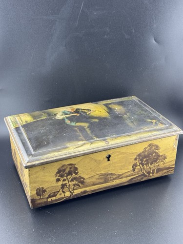 Vintage biscuit tin box old - biscuit,