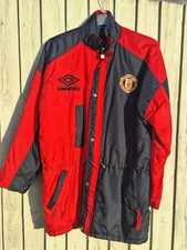 adidas Manchester United Medium Jacket Man Utd Bench Coat Originals