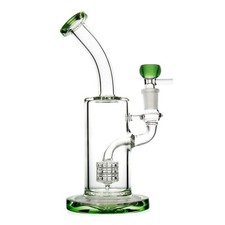 Green glass bong - bong, filter