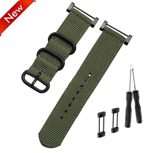 24mm canvas watch strap with - 24mm,