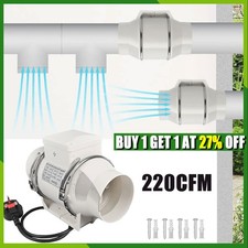 4" Quiet Inline Extractor Fan