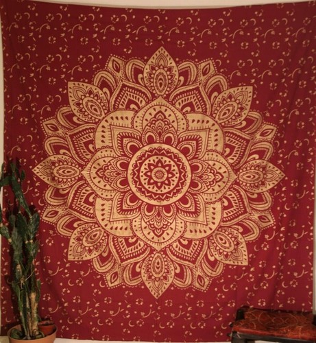 Indian mandala tapestry wall - tapestry,